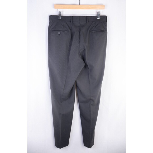 JF Ferrar 2-Pcs Suit Gray Modern Fit Jacket Blazer Sz 40L Pants 34X32 EUC Poly - Picture 15 of 16